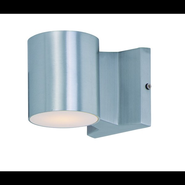 Maxim Lightray LED 2-Light 4" Wide Brushed Aluminum Outdoor Wall Sconce 86106AL